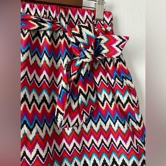 BeBop Women's Med Colorful Rainbow Chevron Summer Shorts Travel Resort Beach - Picture 7 of 11